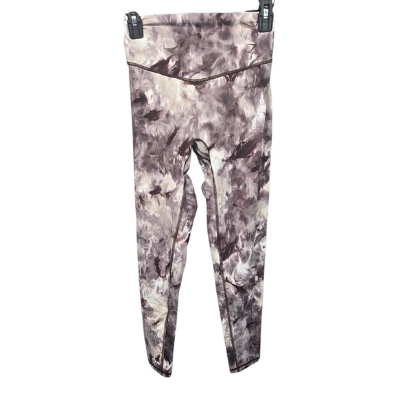 Gymshark Pants - Gymshark Ombre Seamless Leggings Black Grey Tie Dye Workout Athleisure Womens M